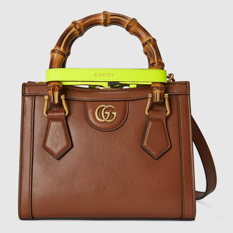 Gucci Diana Mini Tote Bag Shoulder Bag 655661 Brown